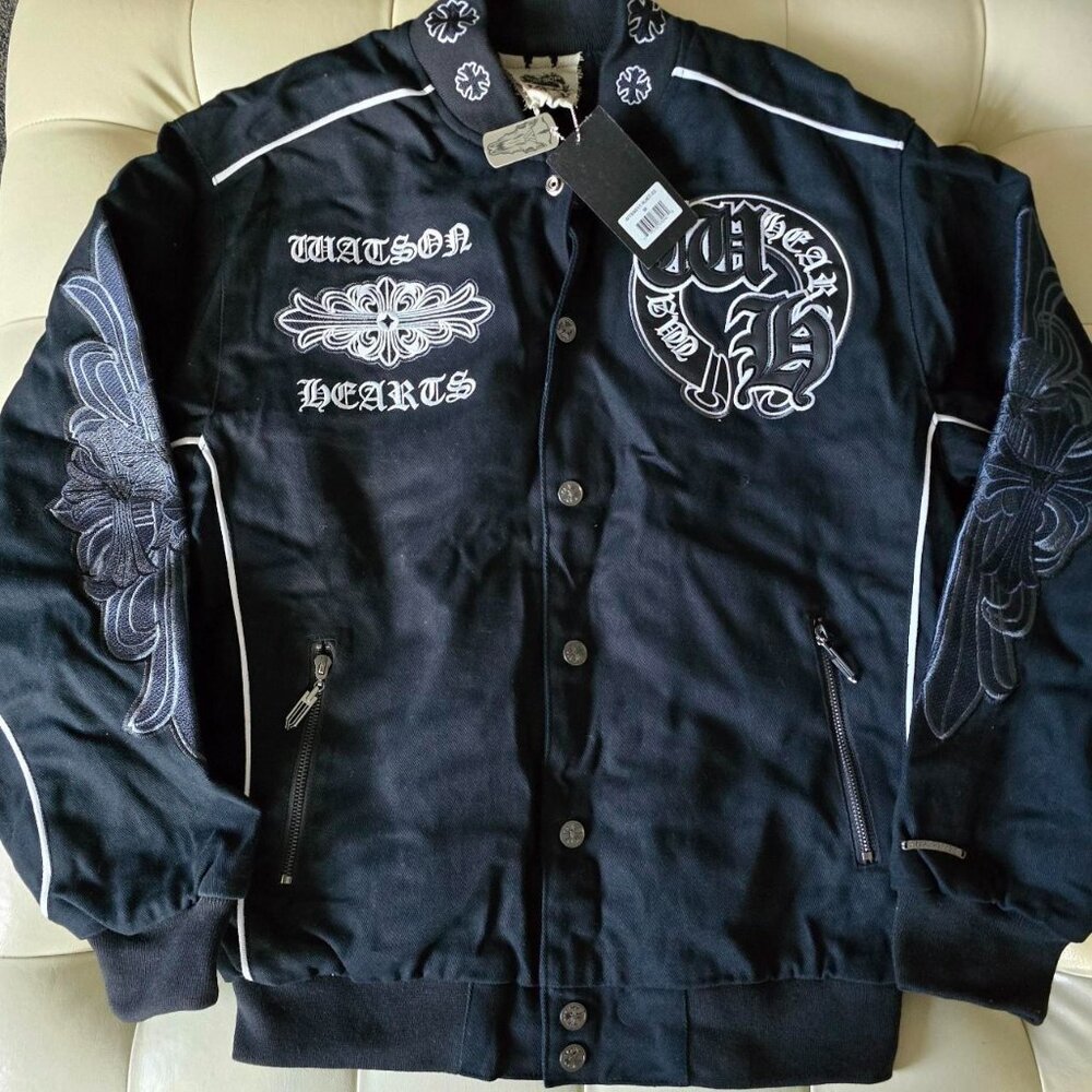 Watson Embroidered Hearts Bomber